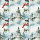 A Snowmans Winter During the Day 1 Fabric - ineedfabric.com