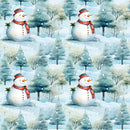 A Snowmans Winter During the Day 2 Fabric - ineedfabric.com