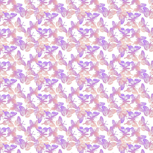 Abstract Butterfly Fabric - Purple/Pink - ineedfabric.com