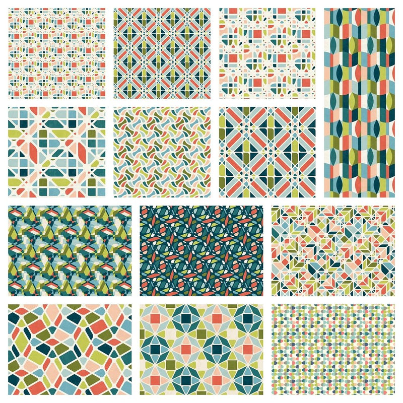 Abstract Geometric Fabric Collection - 1 Yard Bundle - ineedfabric.com