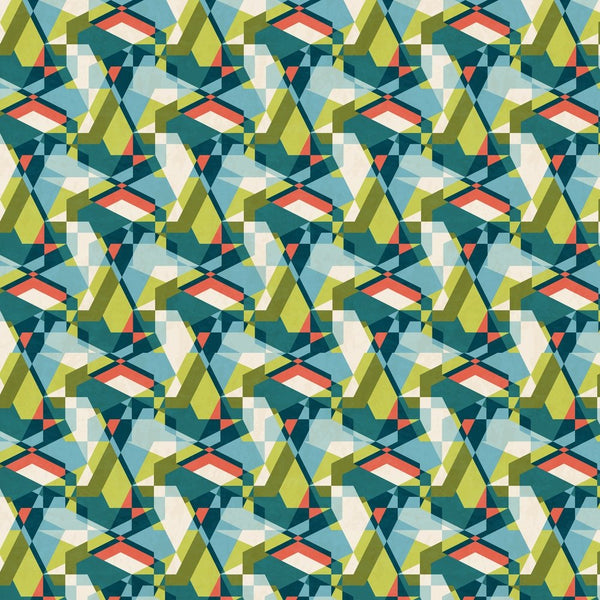 Abstract Geometric Fabric - Multi - ineedfabric.com