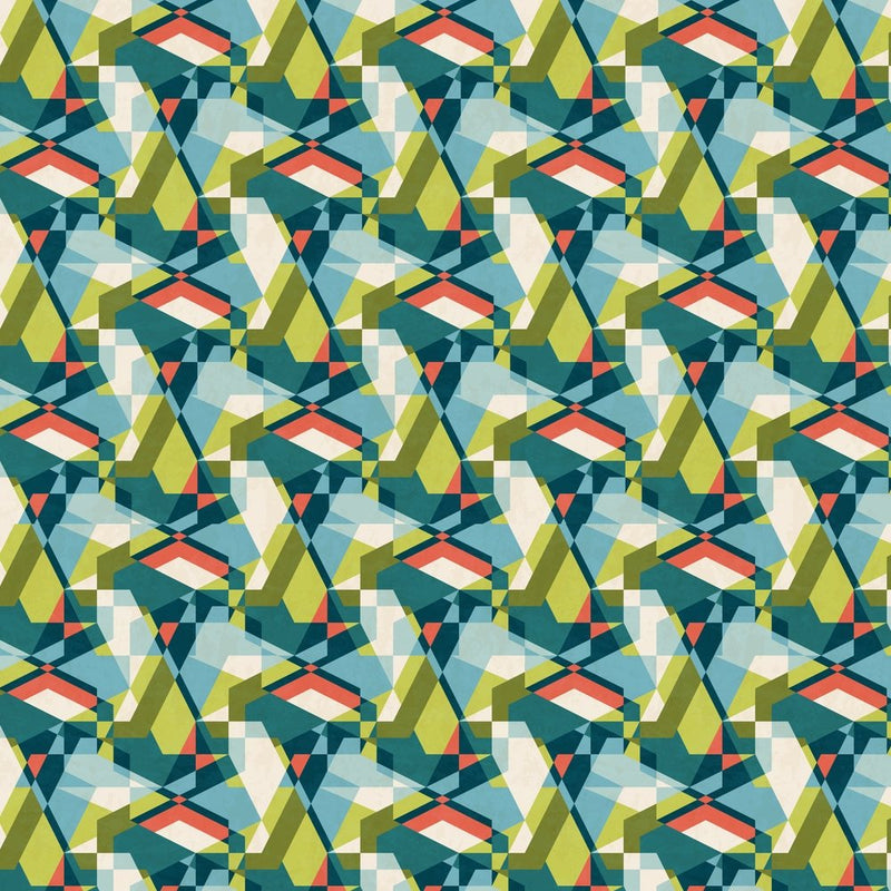 Abstract Geometric Fabric - Multi - ineedfabric.com