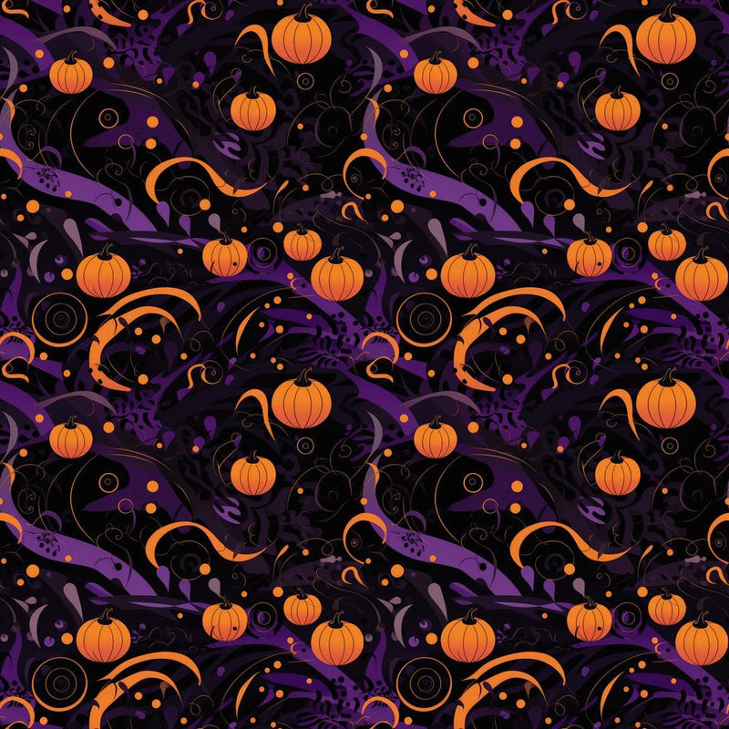 Abstract Halloween Fabric - ineedfabric.com