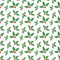 Abstract Holly Berry Leaves Fabric - ineedfabric.com