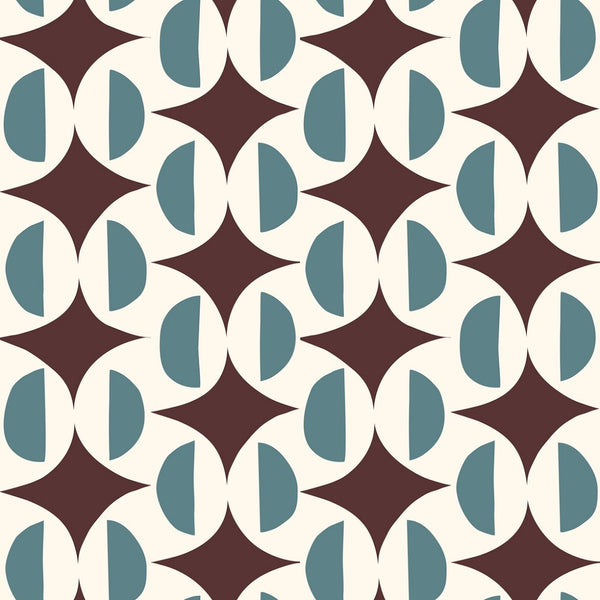 Abstract Semicircles Fabric - ineedfabric.com
