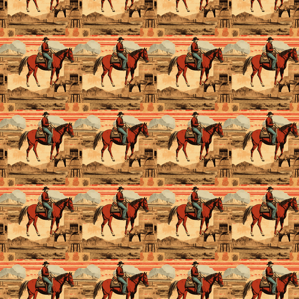 Abstract Western Pattern 13 Fabric - ineedfabric.com