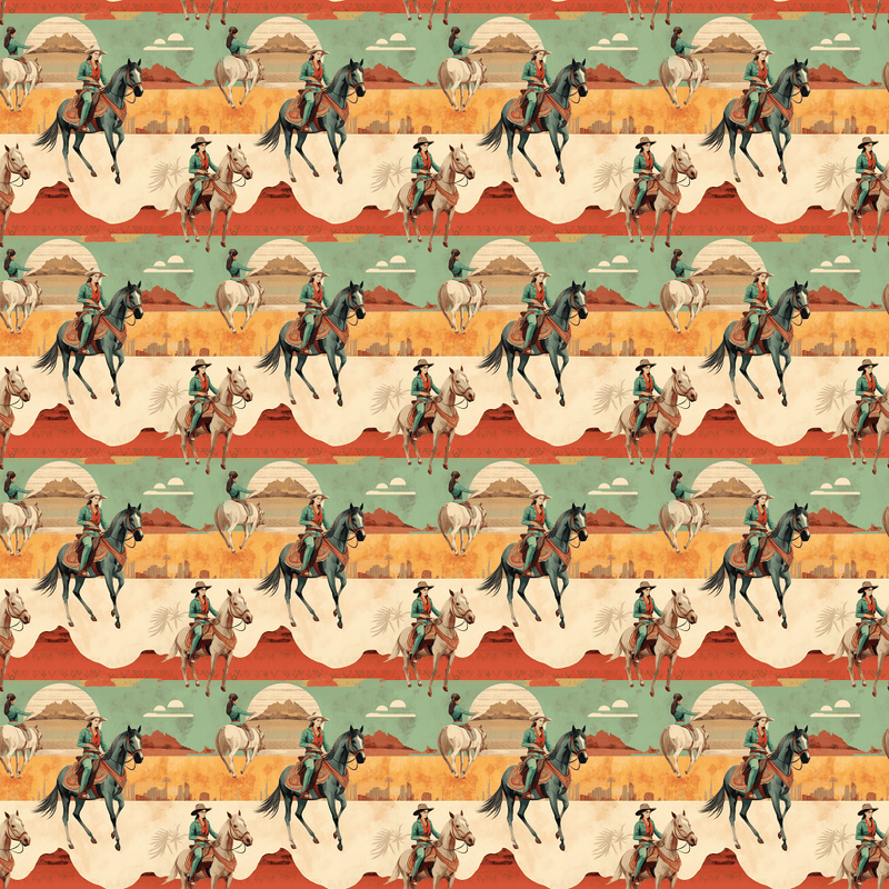 Abstract Western Pattern 15 Fabric - ineedfabric.com