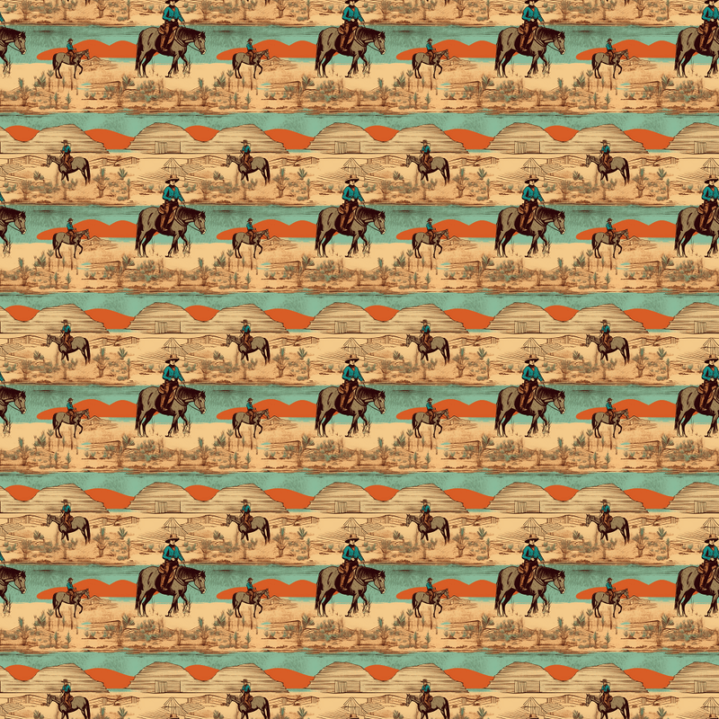 Abstract Western Pattern 16 Fabric - ineedfabric.com