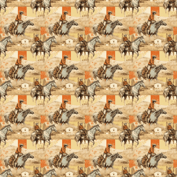 Abstract Western Pattern 17 Fabric - ineedfabric.com