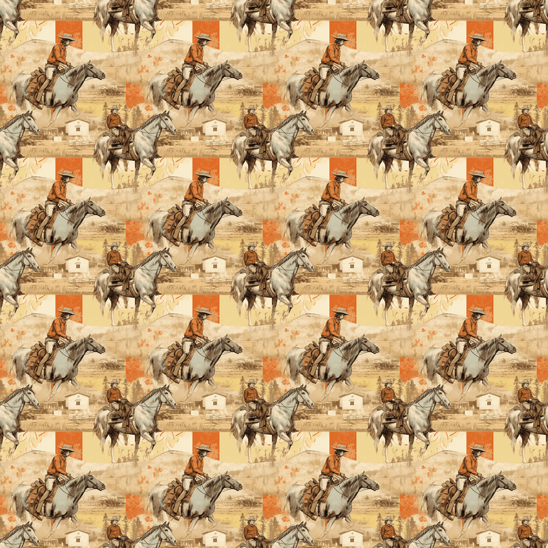 Abstract Western Pattern 17 Fabric - ineedfabric.com