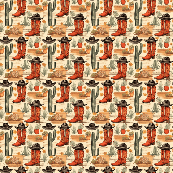 Abstract Western Pattern 18 Fabric - ineedfabric.com