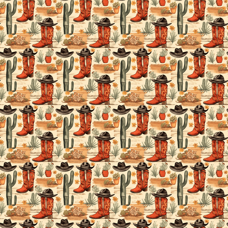 Abstract Western Pattern 18 Fabric - ineedfabric.com