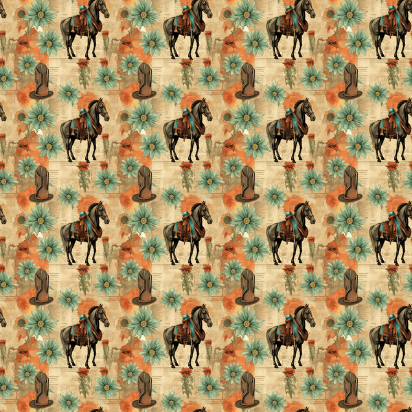 Abstract Western Pattern 20 Fabric - ineedfabric.com