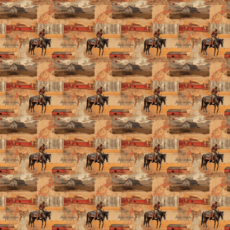 Abstract Western Pattern 5 Fabric - ineedfabric.com