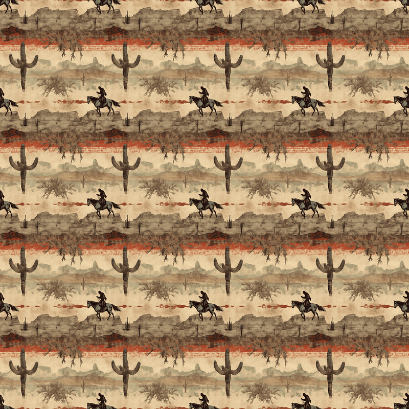 Abstract Western Pattern 9 Fabric - ineedfabric.com