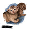 Abyssinian Kitten Portrait Fabric Panel - ineedfabric.com