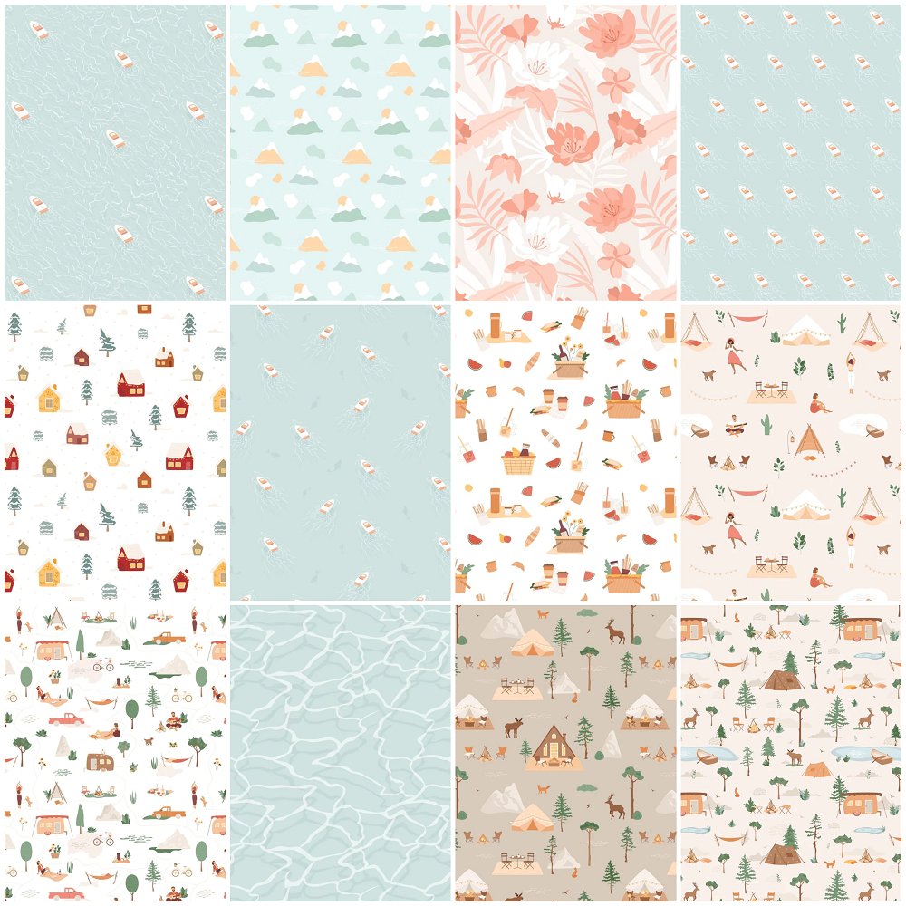 Adventure Awaits Fat Quarter Bundle - 12 Pieces