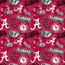Alabama College Tone on Tone Fabric - ineedfabric.com