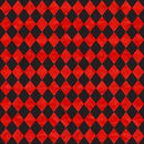 Alice in Wonderland Checkered Fabric - Black/Red - ineedfabric.com