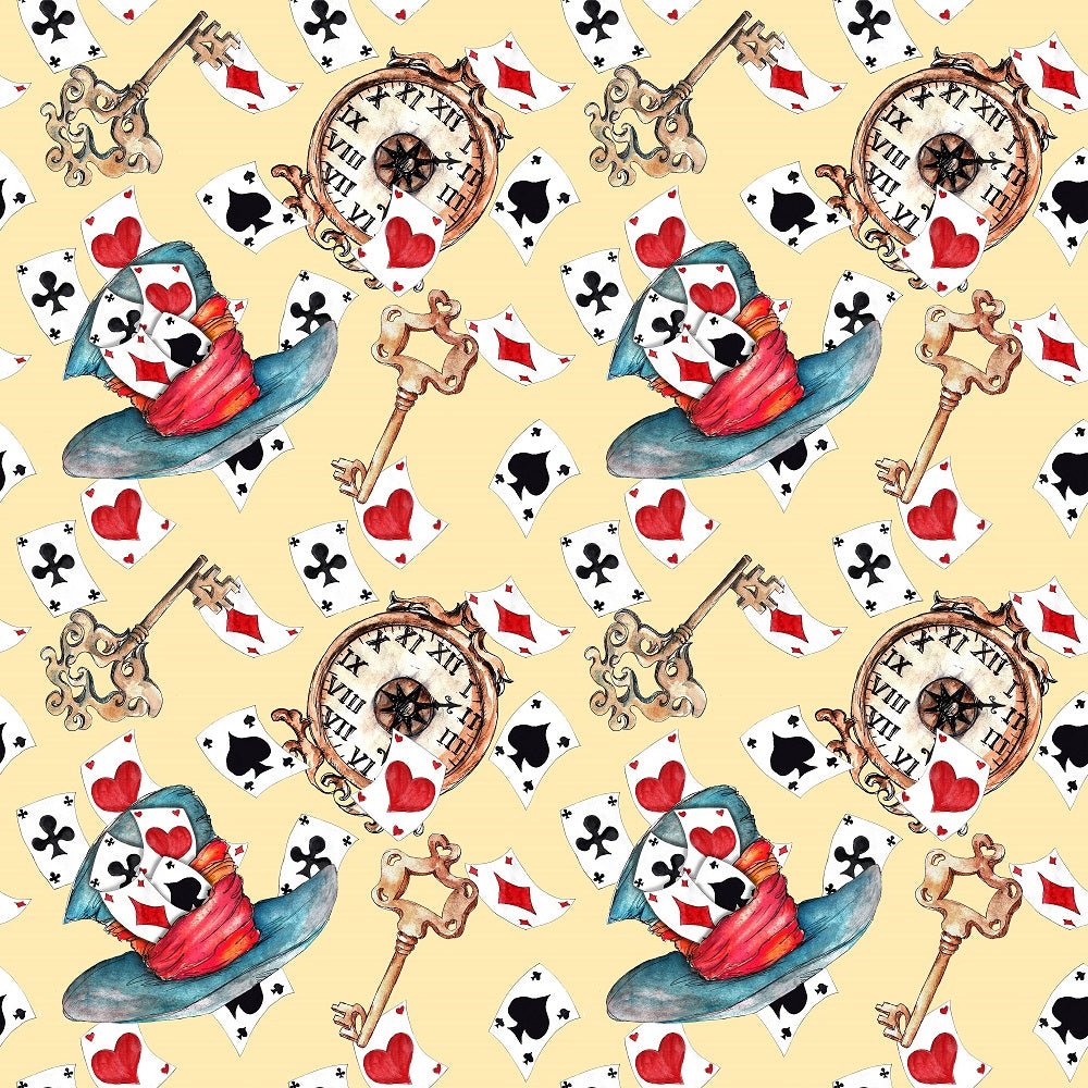 Alice In Wonderland Fabric – Lionheart Wallpaper