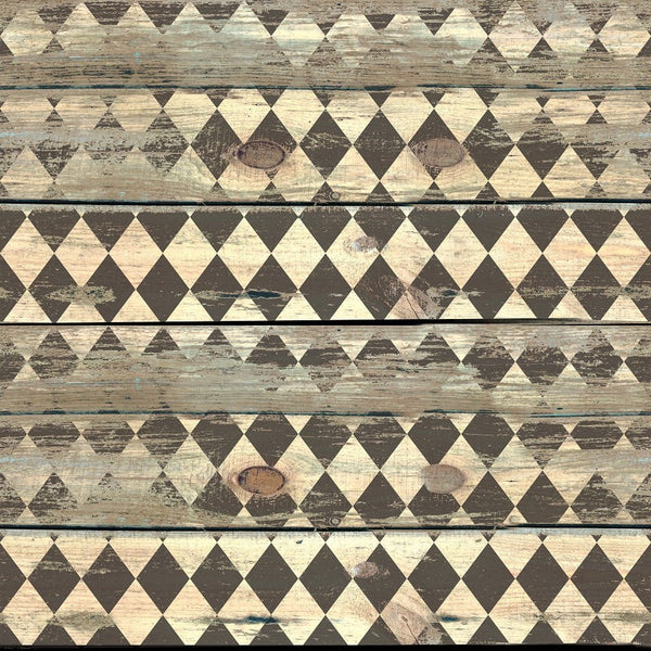 Alice in Wonderland Wood Pattern 4 Fabric - ineedfabric.com