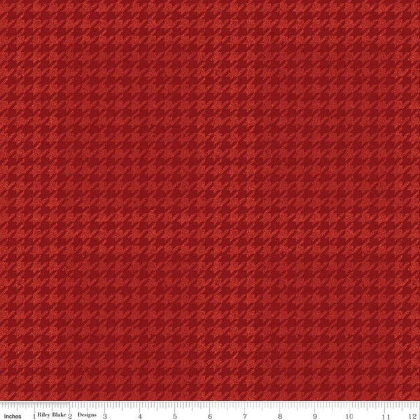 All About Plaids Houndstooth - Red - ineedfabric.com