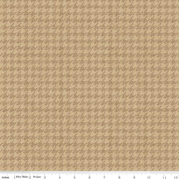 All About Plaids Houndstooth - Tan - ineedfabric.com