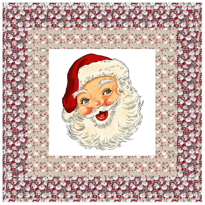 All About Santa Claus Wall Hanging 42" x 42" - ineedfabric.com