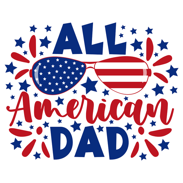 All American Dad Fabric Panel - ineedfabric.com