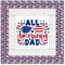 All American Dad Patriotic Wall Hanging 42" x 42" - ineedfabric.com