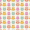 All Eyes Watching Owl Fabric - Multi - ineedfabric.com