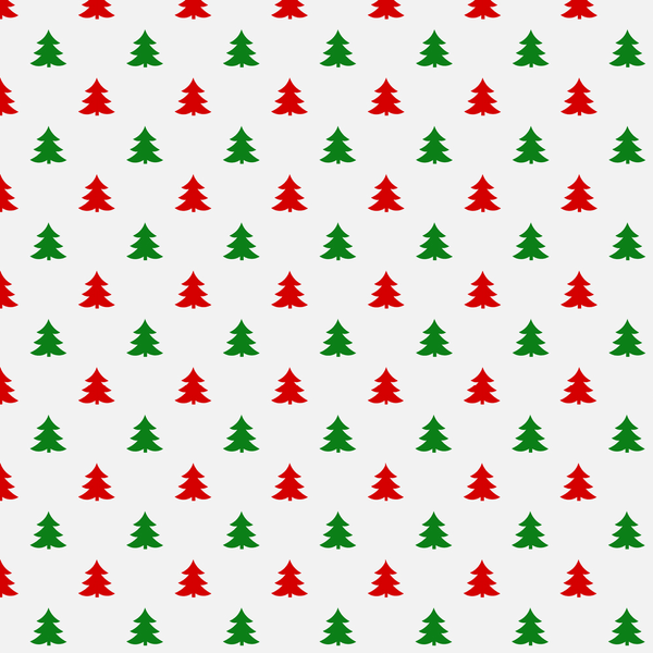 All Over Christmas Tree Fabric - Red/Green - ineedfabric.com