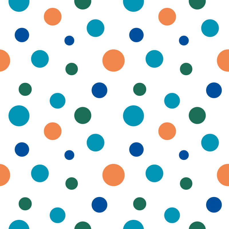 Allover Boy Dots Fabric - Blue/Green - ineedfabric.com