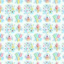 Allover Candy & Cupcakes Fabric - Blue - ineedfabric.com