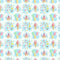 Allover Candy & Cupcakes Fabric - Blue - ineedfabric.com