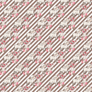 Allover Easter Flowers & Lamb on Stripes Fabric - Dark Gray - ineedfabric.com