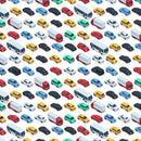 Allover Urban Cars Fabric - ineedfabric.com