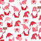 Allover Valentine Gnomes Fabric - Pink - ineedfabric.com