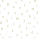 Alphabet Letters Tone On Tone Fabric - ineedfabric.com