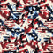 American Flag Collage Fabric - ineedfabric.com