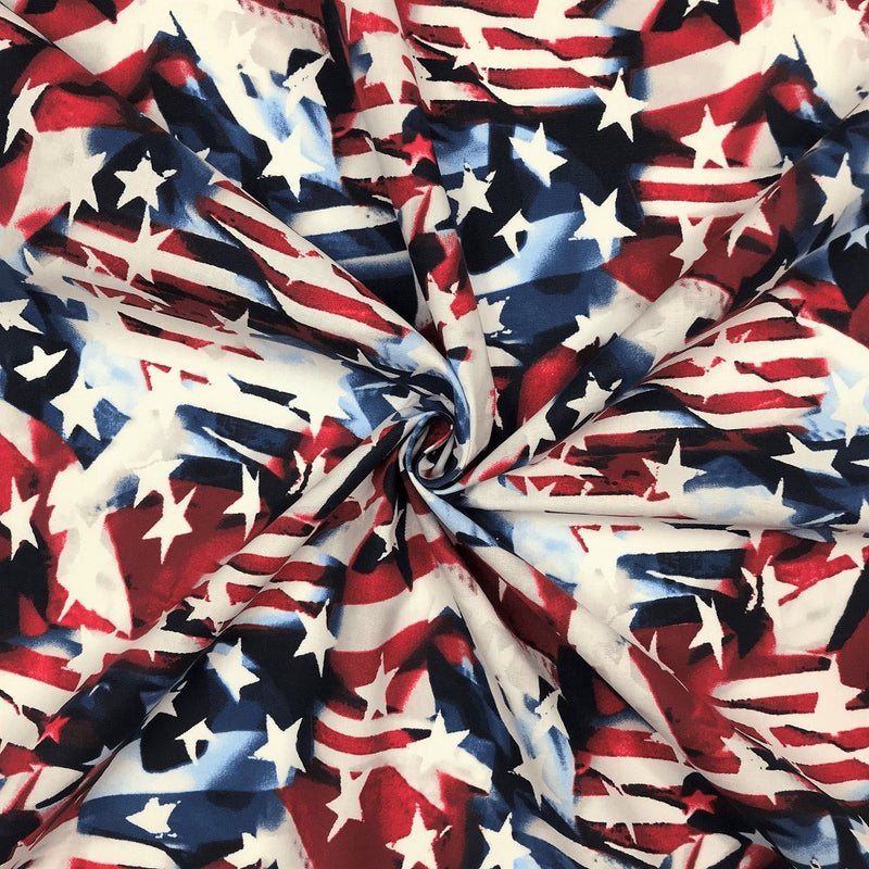 American Flag Collage Fabric – ineedfabric.com