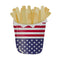 American Flag French Fries Fabric Panel - ineedfabric.com