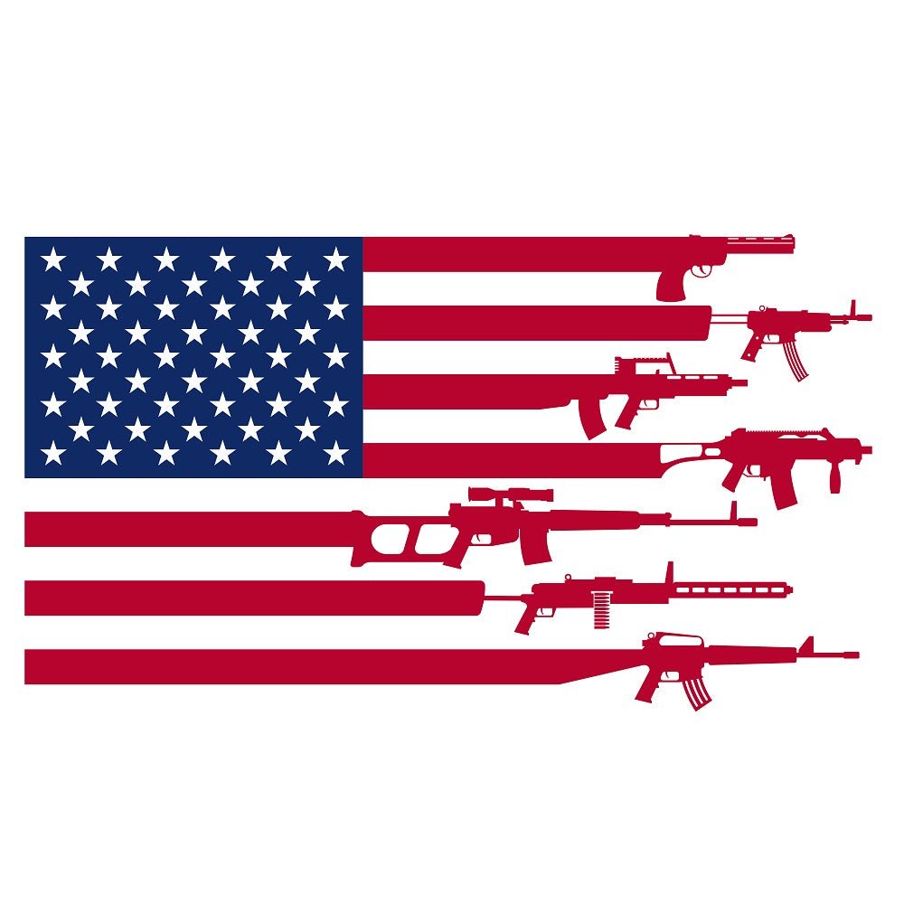 American Flag Guns 1 Fabric Panel – ineedfabric.com