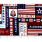 American Freedom Patches Fabric - ineedfabric.com