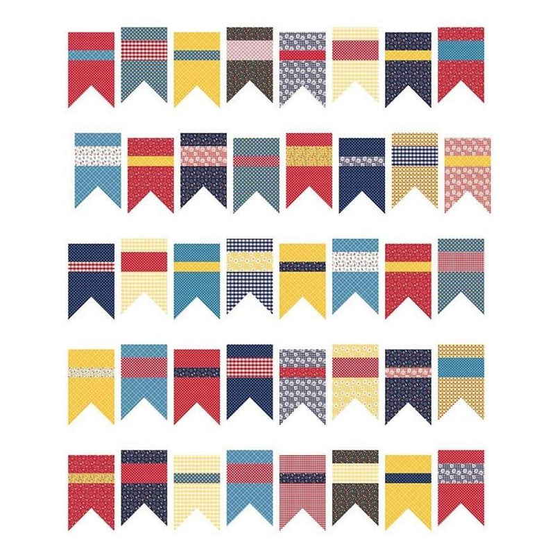 Amy Smart Summer Bunting Quilt Pattern - ineedfabric.com