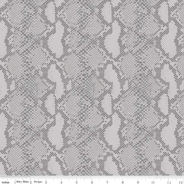 Animal Kingdom Snake Skin - Gray - ineedfabric.com