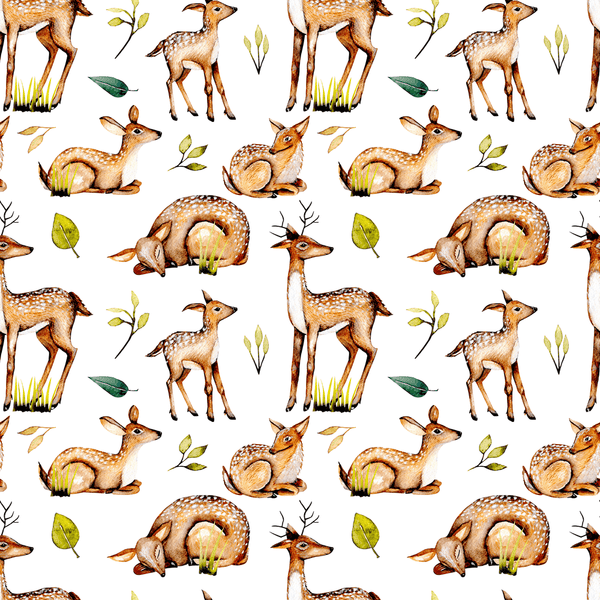 Animal Life Deer Fabric - ineedfabric.com