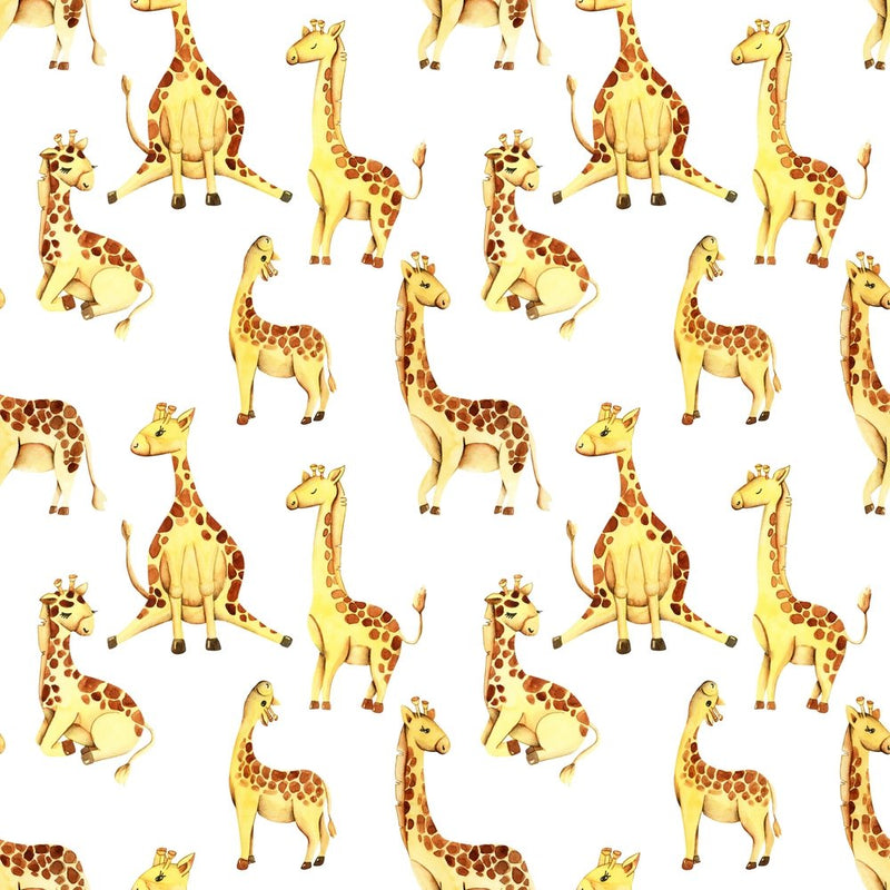 Animal Life Giraffes Fabric - ineedfabric.com