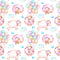 Animal Life Lambs and Balloons Fabric - ineedfabric.com