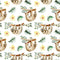 Animal Life Sloths Fabric - ineedfabric.com